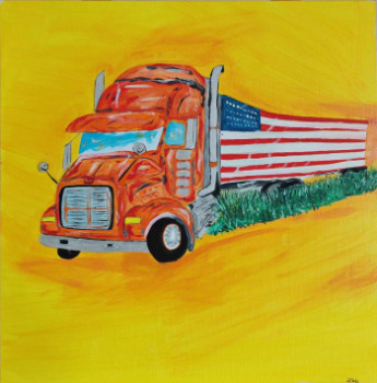 Named contemporary work « Camion », Made by ZABOUGNE