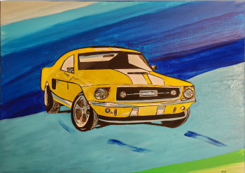 Named contemporary work « Mustang », Made by ZABOUGNE