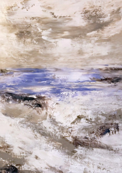 Named contemporary work « La mer, l’hiver », Made by JOELLE GERARDY