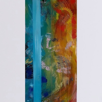 Named contemporary work « Sea and sun », Made by ESTEL