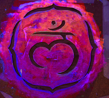 Named contemporary work « Muladhara chakra », Made by NINICHRONIC