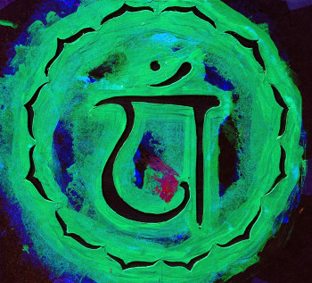 Named contemporary work « Anahata chakra », Made by NINICHRONIC