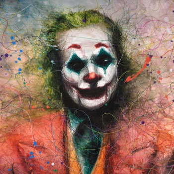 Named contemporary work « Joker », Made by JEAN-MICHEL BOTSEN