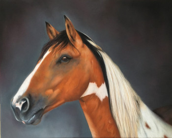 Named contemporary work « Le Cheval », Made by FLORENCE ROUCHOU