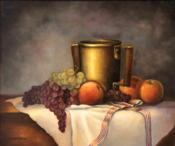 Named contemporary work « Fruits et Laiton », Made by BANTWELL HUIBAN CATHERINE