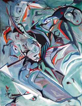 Named contemporary work « INFINITO AZUL », Made by MARíA MARDO