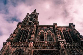 Named contemporary work « Strasbourg's cathedral », Made by BOKEH