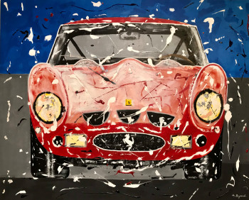 Named contemporary work « Ferrari 250 GTO », Made by ALAIN EYNAUD
