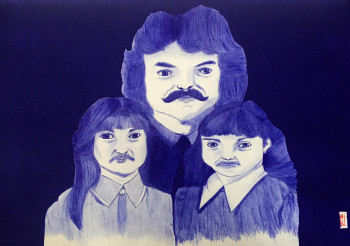 Named contemporary work « Moustache gracias », Made by MIKL
