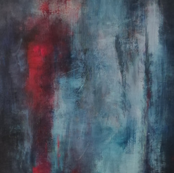 Named contemporary work « Bleu - #1 », Made by FLORE.M