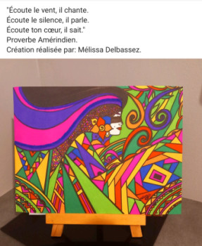 Named contemporary work « Écoute », Made by MéLISSA