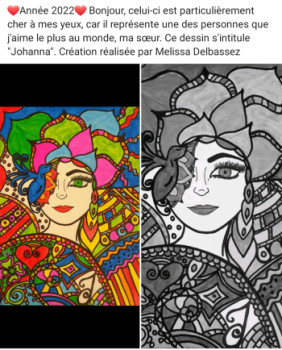 Named contemporary work « Johanna », Made by MéLISSA