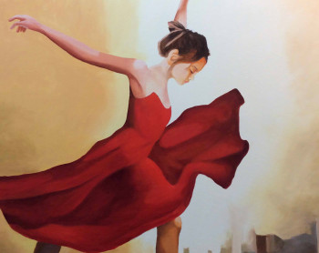 Named contemporary work « Pas de danse », Made by ALAIN ROLLAND