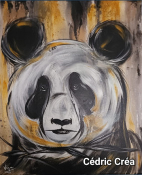 Named contemporary work « Animal - panda - street art », Made by CéDRIC CRéA