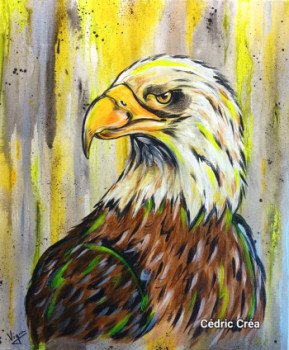 Named contemporary work « Animal - aigle royal - street art », Made by CéDRIC CRéA