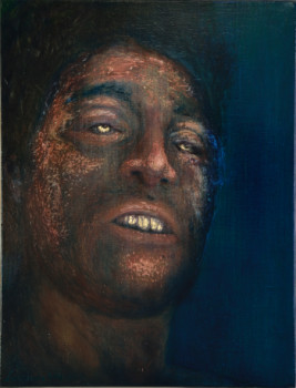 Named contemporary work « Portrait de Ali Abdulhadi Mushaima, mort - Portrait of Ali Abdulhadi Mushaima, dead », Made by LAWRENCE