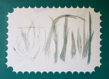 Named contemporary work « Les poireaux - The leeks », Made by LAWRENCE