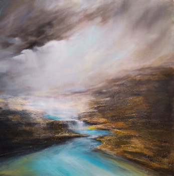 Named contemporary work « A travers des nuages », Made by ERMAKOVA ANGELINA