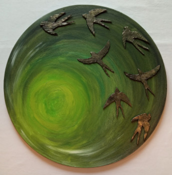 Named contemporary work « Verde viento », Made by MARíA MARTíNEZ ARAUJO