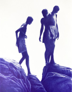 Named contemporary work « Blue Summer », Made by MATTHIEU REDON