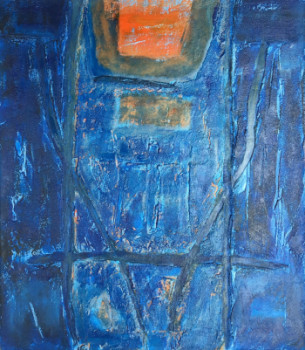 Named contemporary work « Bleu n°1 », Made by JACQUES BEYDON