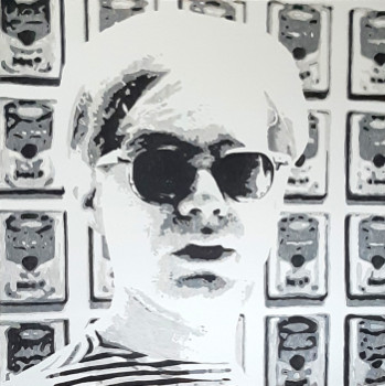 Named contemporary work « Andy Warhol », Made by JIMA