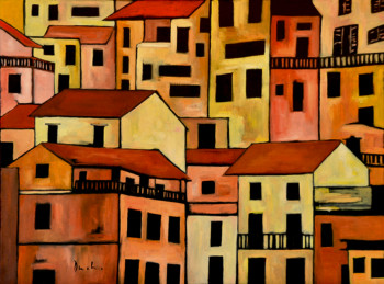 Named contemporary work « Manarola (Italia) », Made by CLARA DUCH