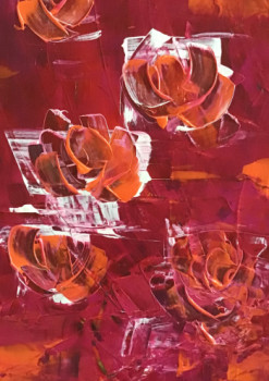 Named contemporary work « Cellophane flowers », Made by PACOTILLE