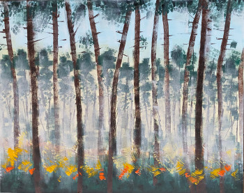 Named contemporary work « La forêt par-là fenêtre », Made by PACOTILLE