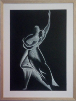 Named contemporary work « 340 - serie la femme -tango - 3400324 », Made by GDLAPALETTE - UN UNIVERS DE CREATIONS