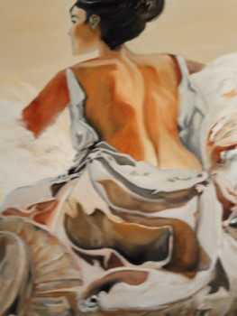 Named contemporary work « Sérénité », Made by RADHIA