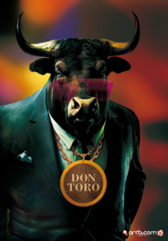 Named contemporary work « Don Toro », Made by ARTBECOM