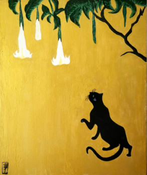 Named contemporary work « The Japanese Cat », Made by STEFAN