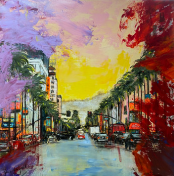 Named contemporary work « HOLLYWOOD Boulevard », Made by DANY LACHAUD