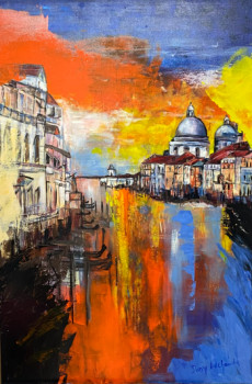 Named contemporary work « Venice », Made by DANY LACHAUD