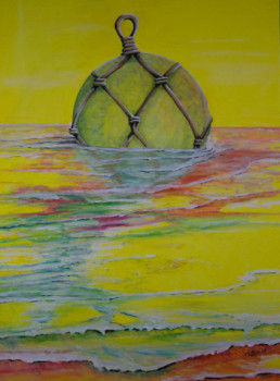 Named contemporary work « verre de mer », Made by J-B