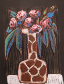Named contemporary work « Vase girafe », Made by GARDIN