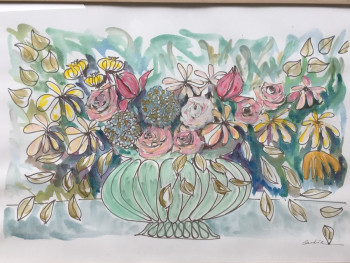 Named contemporary work « Joli bouquet », Made by GARDIN