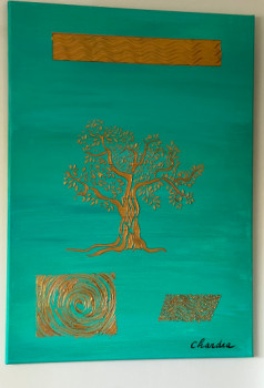 Named contemporary work « Hommage aux peuples autochtones wendake », Made by JAYACHANDRA