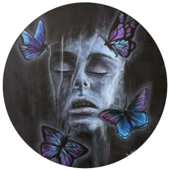 Named contemporary work « Butterflies », Made by SEPHORA HUY