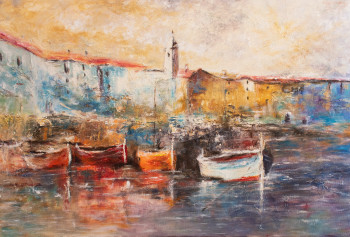 Named contemporary work « Puerto Mediterráneo », Made by BEGOñA PéREZ