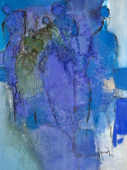 Named contemporary work « Bleues », Made by MARIE ROUACH