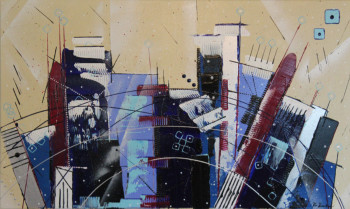 Named contemporary work « Building », Made by FLORENCE ROUCHOU