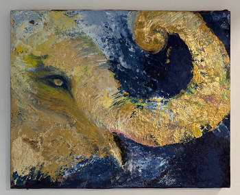 Named contemporary work « Elephant », Made by CAROLINA
