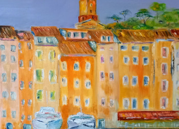 Named contemporary work « SAINT TROPEZ SES COULEURS », Made by CIEL ET MER