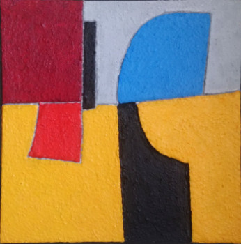 Named contemporary work « 40x40cm 16-04-24 », Made by ALAIN MAUDOUX