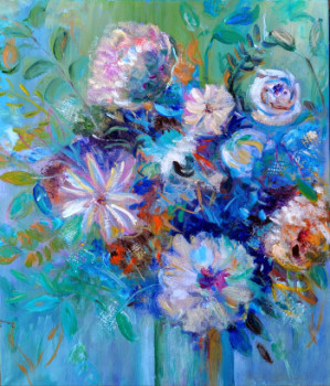 Named contemporary work « Bouquet », Made by E.PRIETO