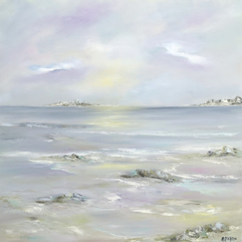 Named contemporary work « UNE ECLAIRCIE SUR LES ILES », Made by MARTINE GRéGOIRE