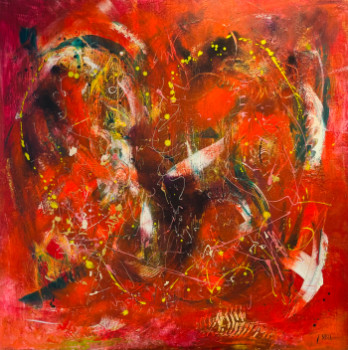 Named contemporary work « L'Abondance du Coeur », Made by NASCA
