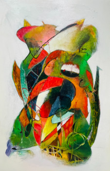 Named contemporary work « couleurs de la vie », Made by NASCA